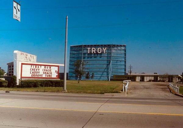 Troy Drive-In Theatre - Old Photo (newer photo)